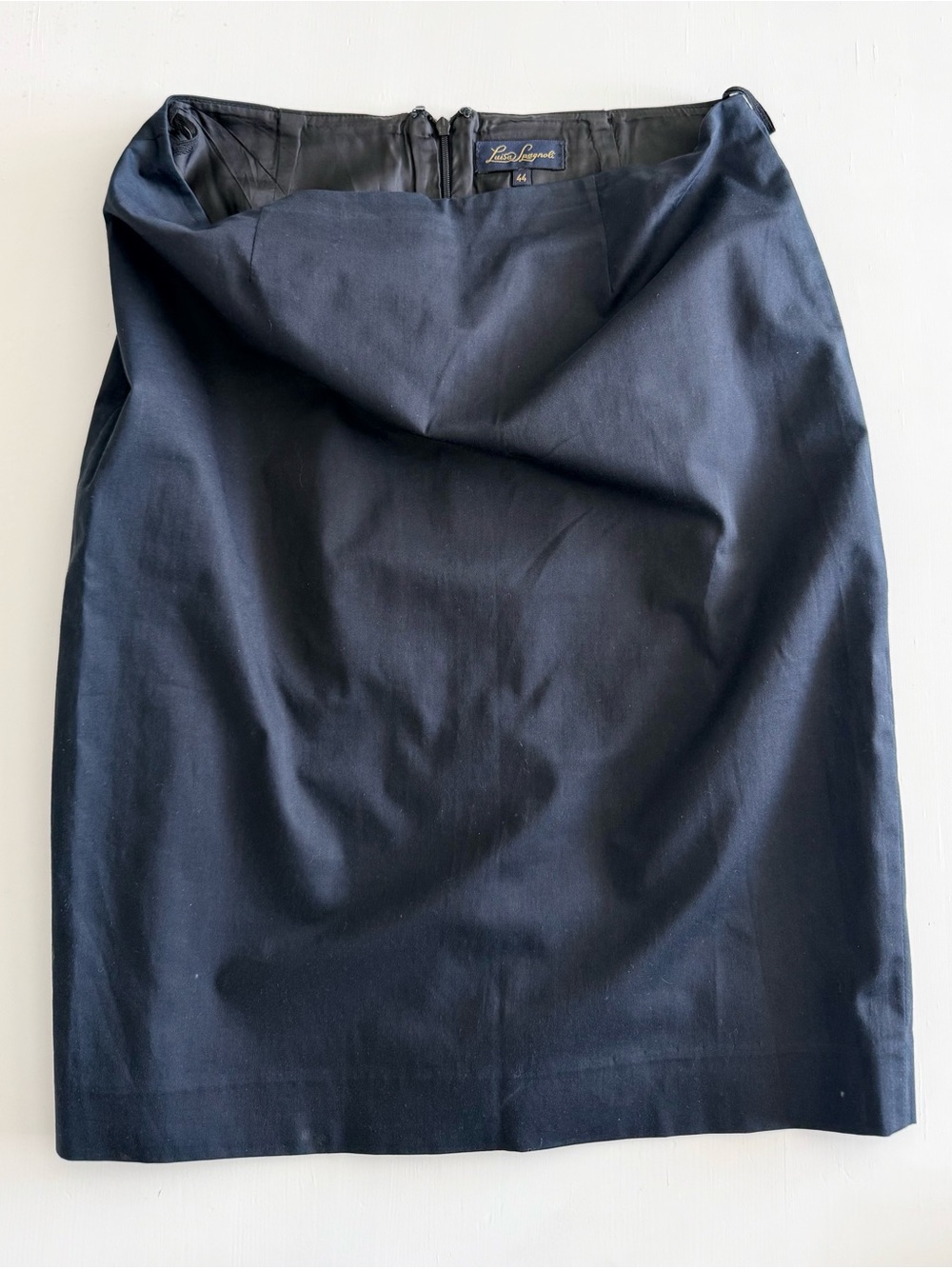 Luisa Spagnoli Navy Classic Women's Pencil Skirt Office Polished Italy